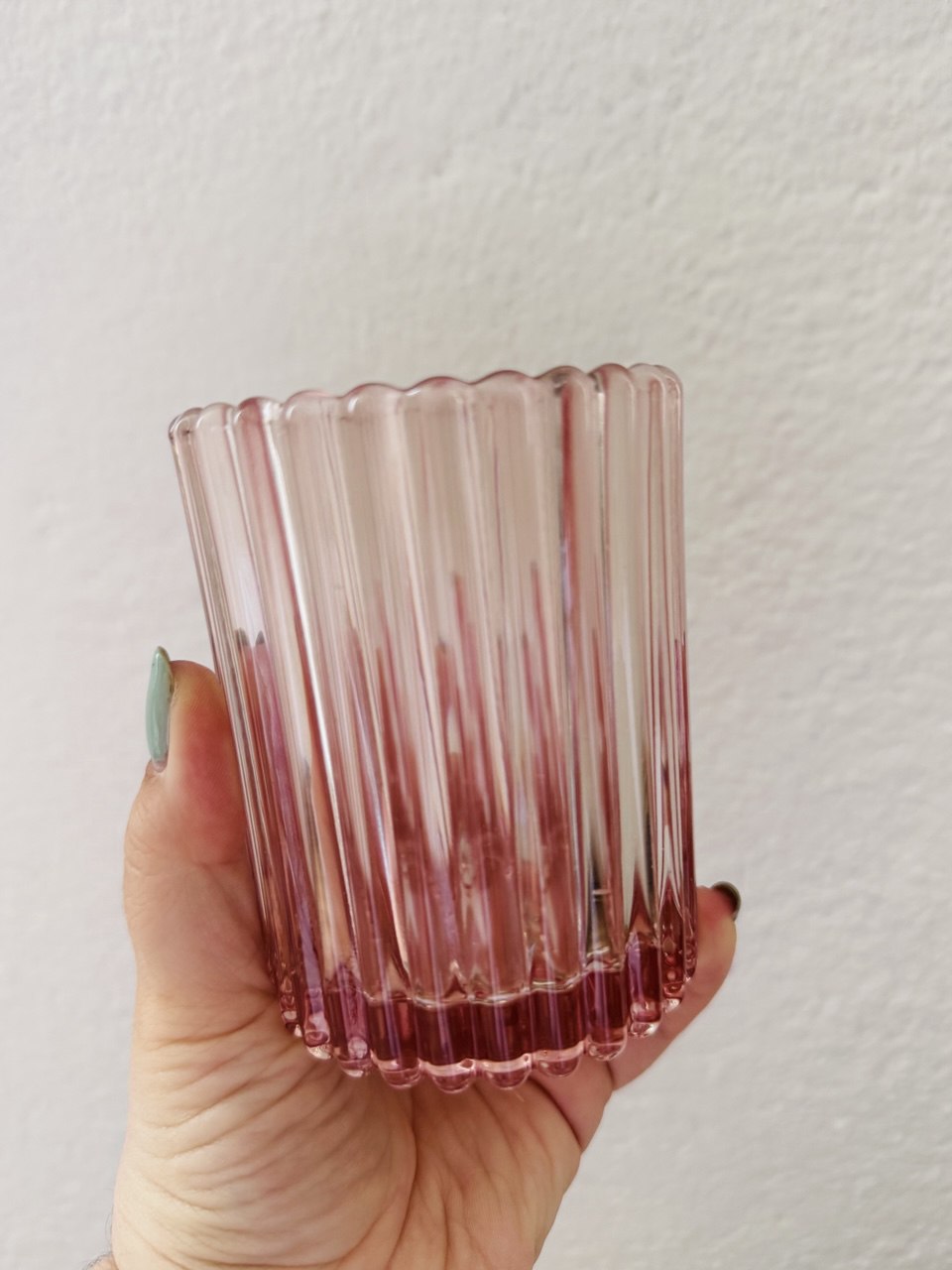 Teelichthalter hell Rosa groß