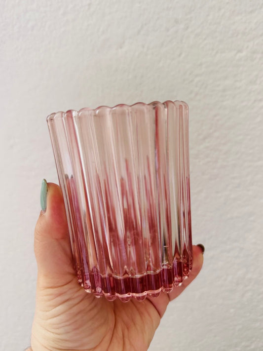 Teelichthalter hell Rosa groß