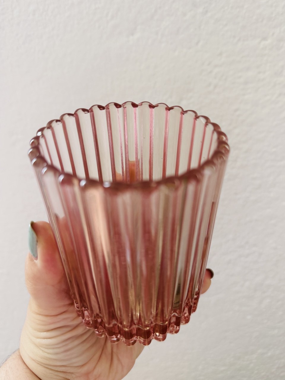 Teelichthalter hell Rosa groß