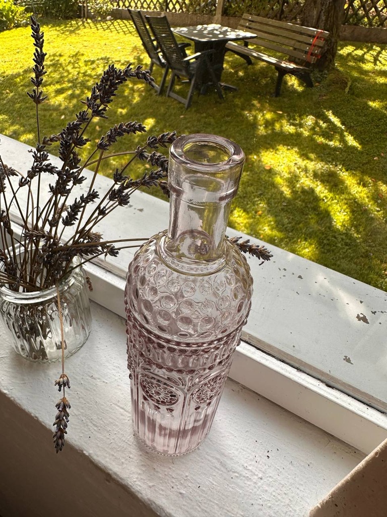 Große Flaschenvase hellrosa