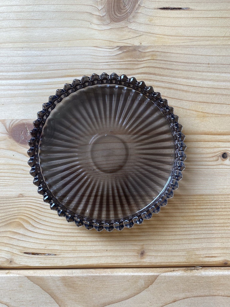 Kerzenteller grau