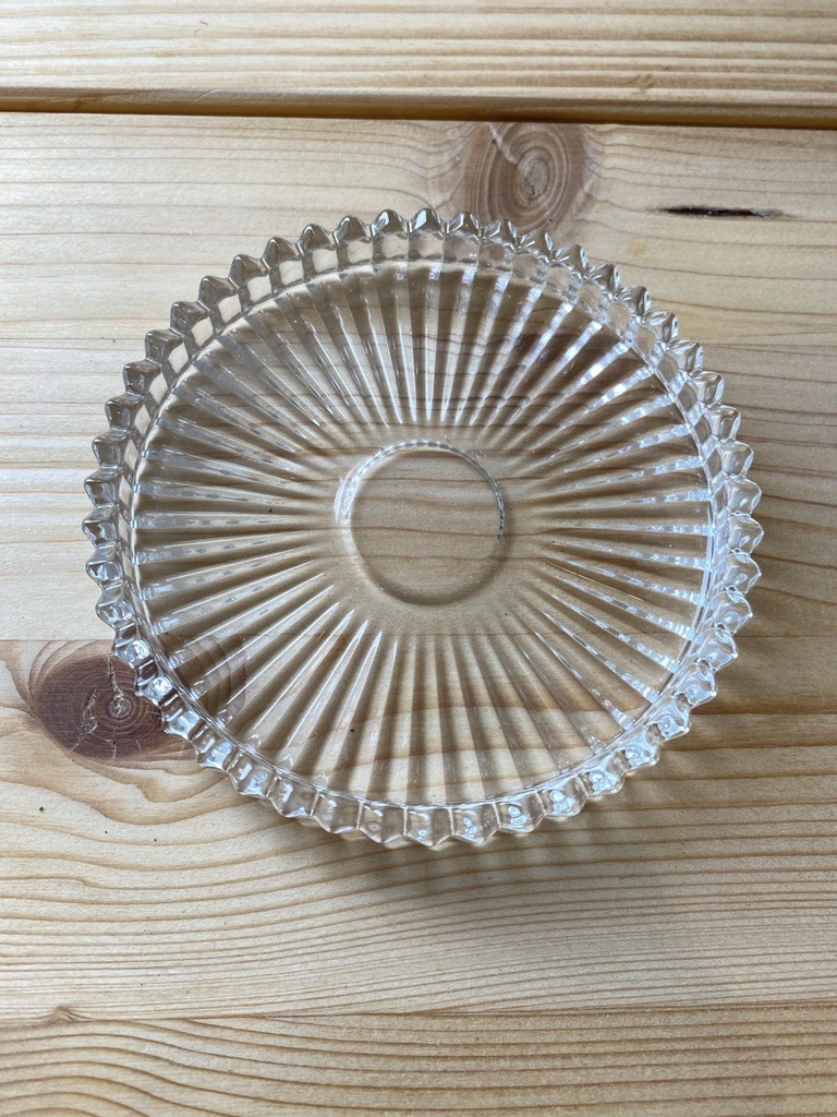 Kerzenteller transparent