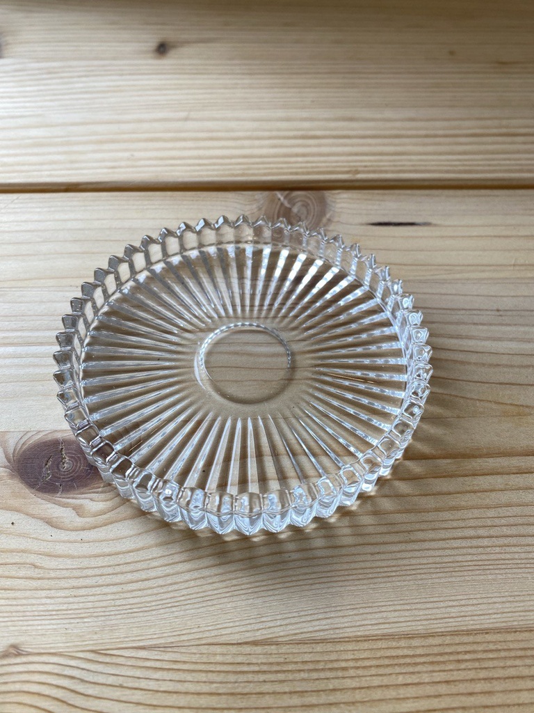 Kerzenteller transparent