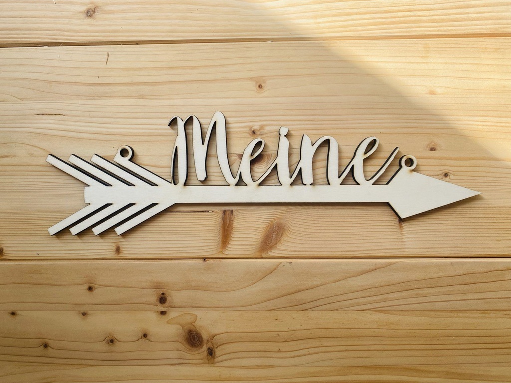 Schild Meine & Meiner