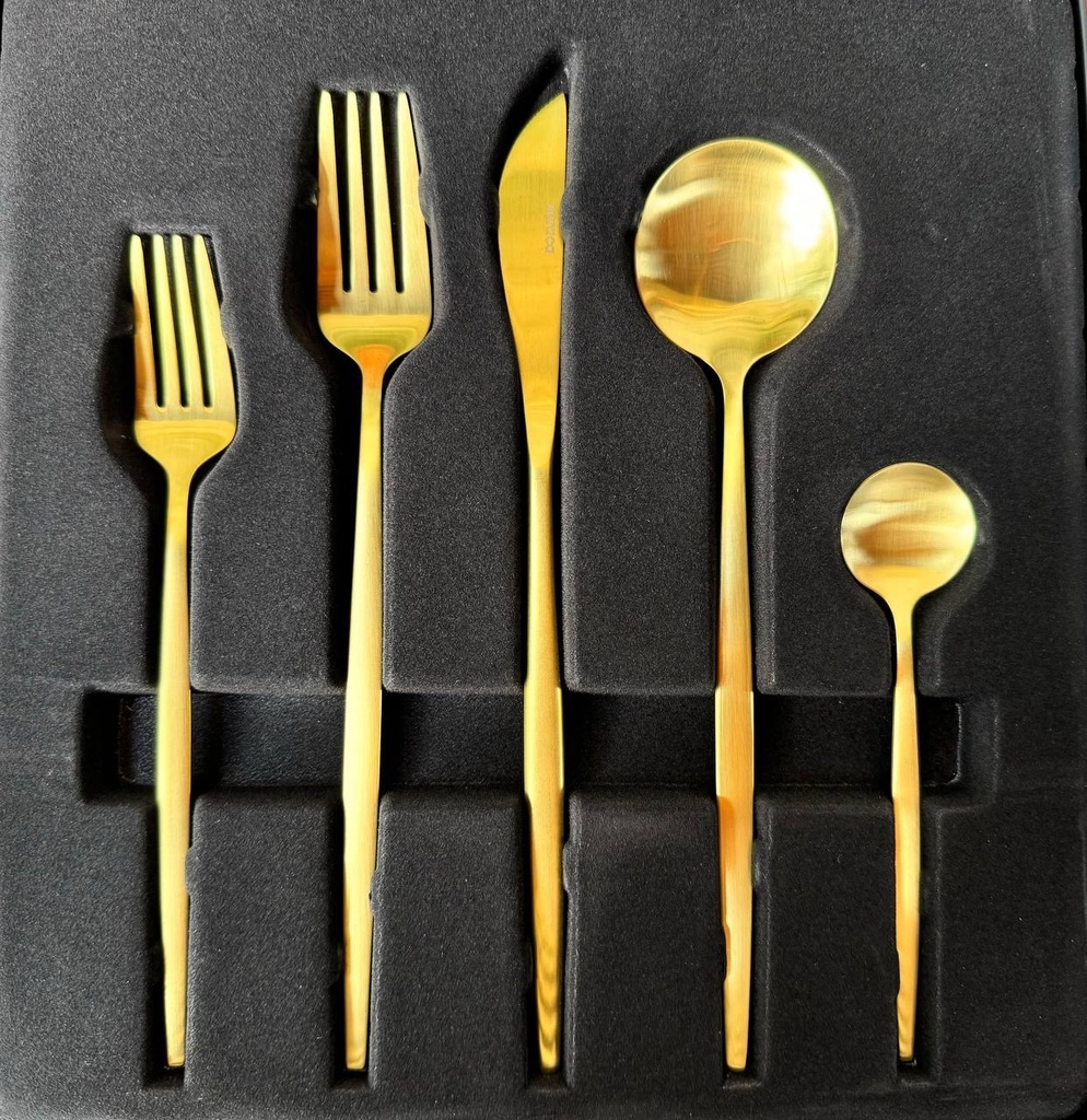 Besteck ELEGANZ (Gold-Matt)