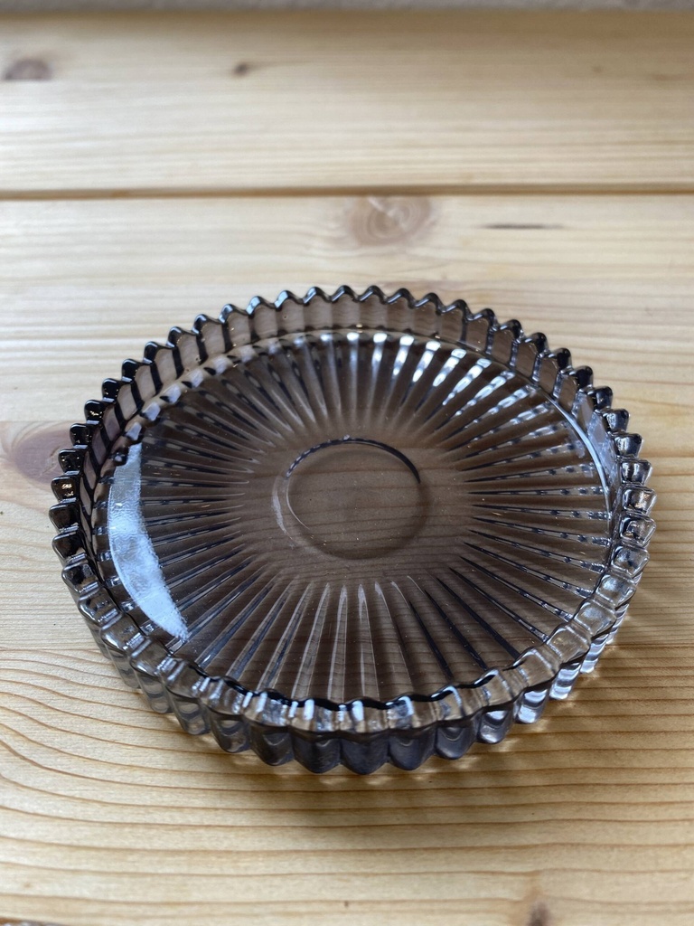 Kerzenteller grau