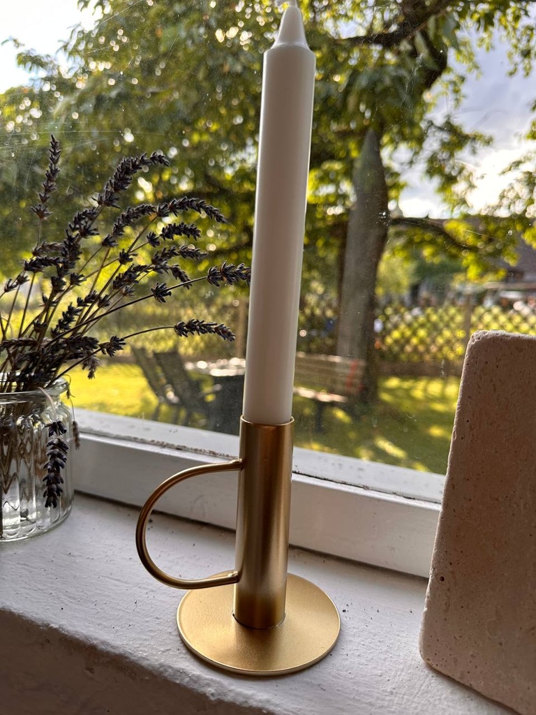 Kerzenhalter Stabkerzen gold 