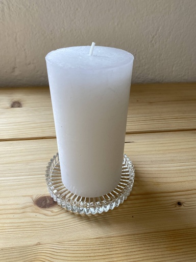 Kerzenteller transparent
