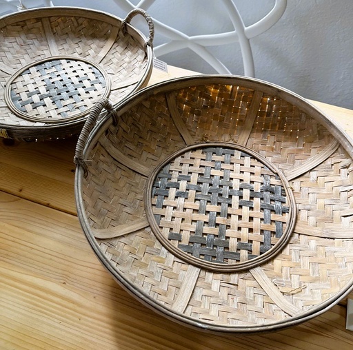 flache Körbe 2er Set