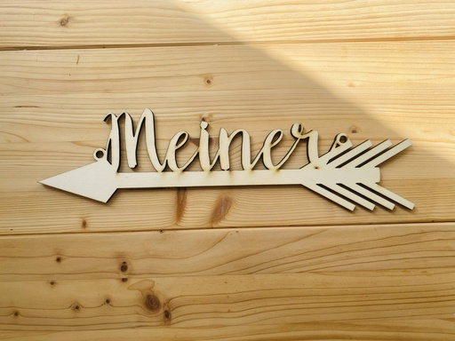 Schild Meine & Meiner
