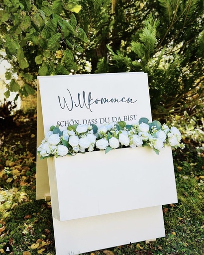 Willkommensschild FlowerBox