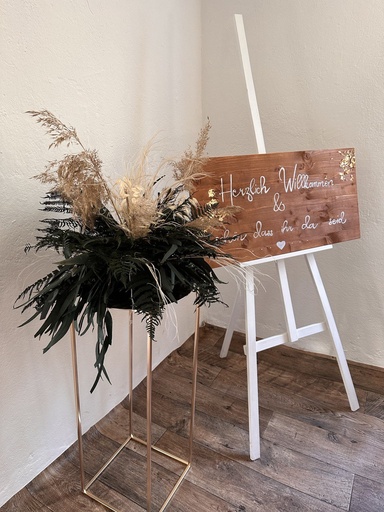 Willkommensschild Holz