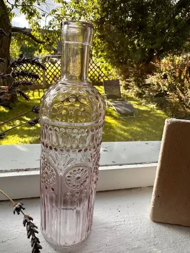 Flaschenvase hellrosa